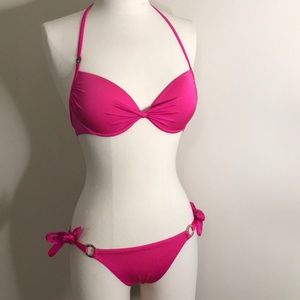 Victoria’s Secret Hot Pink Bikini Small 34B